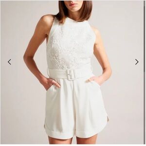 All white Ted baker NEW jumper suit